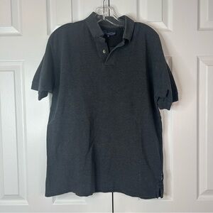 OSCAR DE LA RENTA Men’s Dark Grey Polo Shirt